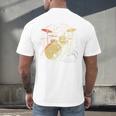 Drum Kit Retrowave Drums Men's Back Print T-Shirt Drum Kit Retrowave Drums Men's Back Print T-Shirt