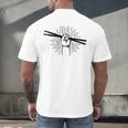 Drummer Drum Kit Rock & Roll Music Drummer Men's Back Print T-Shirt Drummer Drum Kit Rock & Roll Music Drummer Men's Back Print T-Shirt