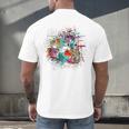 Drums Pop Art Drummer Drum Kit Men's Back Print T-Shirt