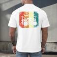 Drumset Cool Retro Vintage Drum Kit Drummer Music Percussion Men's Back Print T-Shirt Drumset Cool Retro Vintage Drum Kit Drummer Music Percussion Men's Back Print T-Shirt