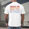 Your First Muay Thai Lecture Is Free Thai Boxing Trainer Men's Back Print T-Shirt