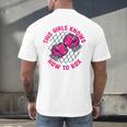 This Girl Knows How To Box Muay Thai Kickboxer Fan Boxing Men's Back Print T-Shirt This Girl Knows How To Box Muay Thai Kickboxer Fan Boxing Men's Back Print T-Shirt