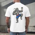 Gorilla Muay Thai Combat Sport Fighter Martial Arts 8 Limbs Raglan Baseball Tee Men's Back Print T-Shirt Gorilla Muay Thai Combat Sport Fighter Martial Arts 8 Limbs Raglan Baseball Tee Men's Back Print T-Shirt