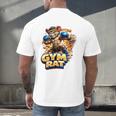 Gym Rat Kickboxing Nak Muay Thai Boxing Fighter Men's Back Print T-Shirt