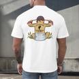 Kickboxing Muay Thai Training Fitness Baby Love Mommy Men's Back Print T-Shirt