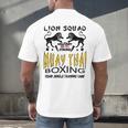 LION SQUAD THAILAND KICKBOXING MUAY THAI MMA TRAINING Men's Back Print T-Shirt LION SQUAD THAILAND KICKBOXING MUAY THAI MMA TRAINING Men's Back Print T-Shirt