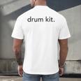 Minimalistic Drum Kit Minimal Raglan Baseball Tee Men's Back Print T-Shirt