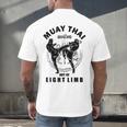 Muay Thai Art Of Eight Limb Men's Back Print T-Shirt