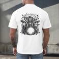 Spaniel Rock Drum Kit Men's Back Print T-Shirt Spaniel Rock Drum Kit Men's Back Print T-Shirt