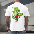 T-Rex Dinosaur Muay Thai Boxing Karate Martial Arts Kung Fu Men's Back Print T-Shirt