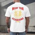 Tiger Muay Thai Kickboxing Gym MMA Training Men's Back Print T-Shirt Tiger Muay Thai Kickboxing Gym MMA Training Men's Back Print T-Shirt