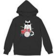 Cat Wearing Sunglasses Playing Drums Drum Kit Musician Unisex Hoodie, trending gift Cat Wearing Sunglasses Playing Drums Drum Kit Musician Unisex Hoodie, trending gift
