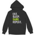 Eat Sleep Swim Repeat Swimming Swimmer Cool Unisex Hoodie, trending gift