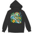 Green Sea Turtle Surfs Past a Canoe Paddle Sleeveless Unisex Hoodie, trending gift