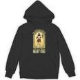 Jesus Knows Muay Thai Boxing Kickboxing MMA Unisex Hoodie, trending gift
