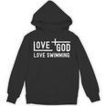 Love God Love Swimming Swim With Jesus For Christian Athlete Unisex Hoodie, trending gift
