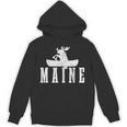 Maine Canoe Kayak Moose USA America Souvenir Unisex Hoodie, trending gift