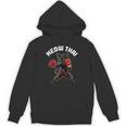 Meow Thai Muay Thai Boxing Cat Martial Arts MMA Boxer Unisex Hoodie, trending gift
