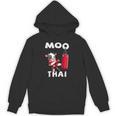 Moo Thai Muay Thai Thai Boxing For Kids Muay Thai Cow Unisex Hoodie, trending gift Moo Thai Muay Thai Thai Boxing For Kids Muay Thai Cow Unisex Hoodie, trending gift