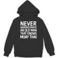 Muay Thai For Grandpa Men Mixed Martial Arts Unisex Hoodie, trending gift