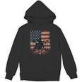 Patriotic Drum Kit Silhouette American Flag Unisex Hoodie, trending gift