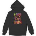 Peace Love Swim Swimming Tie Dye Swimmer Swimming Swim Team Unisex Hoodie, trending gift