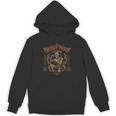 Retro Muay Thai Shorts Thai Boxing Fighter Style Skeleton Unisex Hoodie, trending gift
