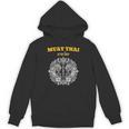 Sak Yant Muay Thai Art Tattoo Twin Tiger Kickboxing Thailand Unisex Hoodie, trending gift
