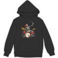 Skeleton Drummer Skull Drum Kit Halloween Sleeveless Unisex Hoodie, trending gift