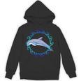 Swimming Dolphin Maori Sun Tribal Waves 2-Sided Unisex Hoodie, trending gift