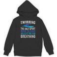 Swimming Only Sport Where The Coach Swimmer Swim Team Unisex Hoodie, trending gift