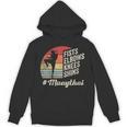 Women's Muay Thai Martial Arts Fighter Retro Vintage Sunset Graphic Unisex Hoodie, trending gift