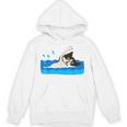 Cat Swimming Pool Unisex Hoodie, trending gift Cat Swimming Pool Unisex Hoodie, trending gift