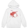 Drum Kit Drummer Band Musical Instrument Rock Music Unisex Hoodie, trending gift