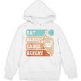 Eat Sleep Canoe Repeat Vintage Canoeing Canoeist Men Boys Raglan Baseball Tee Unisex Hoodie, trending gift