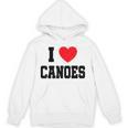 I Love Canoes Unisex Hoodie, trending gift