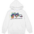 Peace Love Swim Tie Dye Swimmer Swimming Summer Trip Unisex Hoodie, trending gift