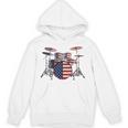 USA Patriotic Drum Kit American Flag Drum Set Unisex Hoodie, trending gift USA Patriotic Drum Kit American Flag Drum Set Unisex Hoodie, trending gift