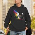 Drummer Silhouette Drum Kit Splatter Art Unisex Hoodie