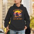 Kayaking Gets Me Wet Kayak Paddling Canoe Adult Joke Sleeveless Unisex Hoodie