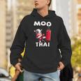 Moo Thai Muay Thai Thai Boxing For Kids Muay Thai Cow Unisex Hoodie Moo Thai Muay Thai Thai Boxing For Kids Muay Thai Cow Unisex Hoodie