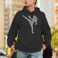 Muay Thai Martial Arts Typography Kickboxer Girls Kickboxing Unisex Hoodie