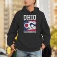 Ohio Flag Swimming Team Swim Swimmer US State Unisex Hoodie