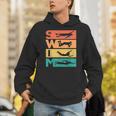 Retro Vintage Swimming For Swimmers Unisex Hoodie