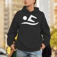 Swimming Silhouette Logo Unisex Hoodie Swimming Silhouette Logo Unisex Hoodie