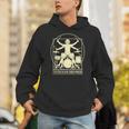 Vitruvian Drummer Drum Kit Music Lover Musician Men Unisex Hoodie