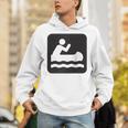 Outdoors Water Sports Canoe Canoeist Raglan Baseball Tee Unisex Hoodie