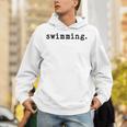 Swimming Enthusiast Minimalist Water Sports Unisex Hoodie Swimming Enthusiast Minimalist Water Sports Unisex Hoodie