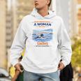 Swimming Never Underestimate A Woman Swim In Her Seventies Unisex Hoodie