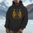Awesome Orange Double Tiger Muay Thai Sak Yant Unisex Hoodie